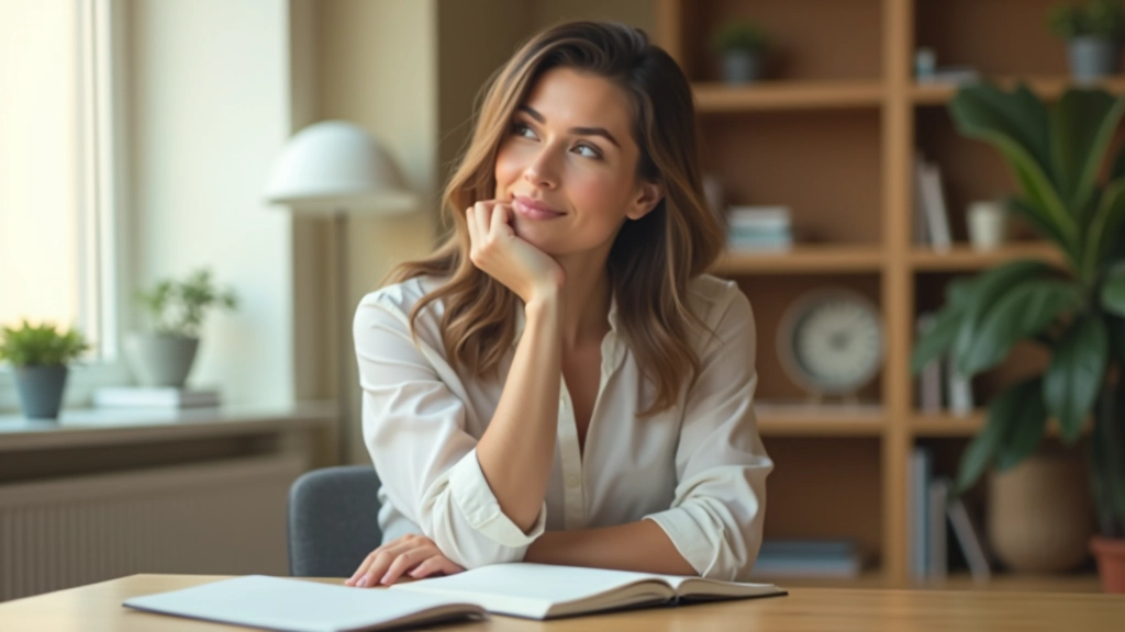 Donna che pratica l'autoriflessione e il journaling per lo sviluppo emotivo